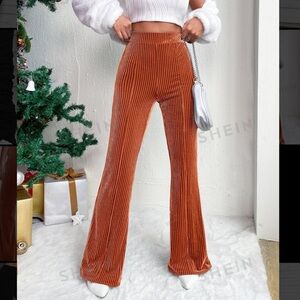 Copper Flare Leg Pants